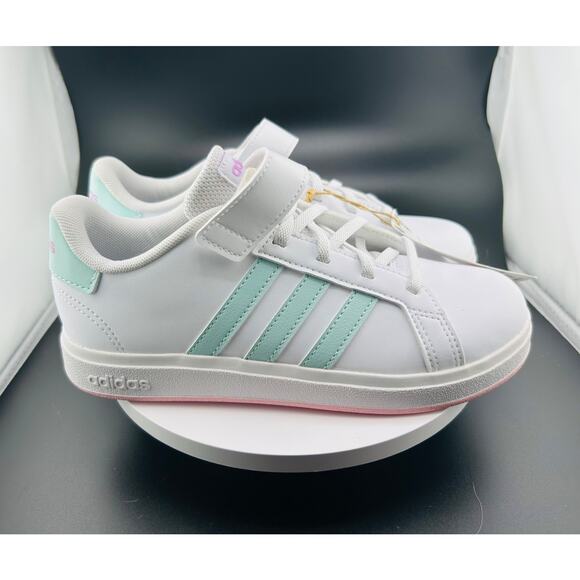 Adidas Grand Court 2.0 EL Girl Shoes ID7886 Sz 3 - Picture 4 of 6